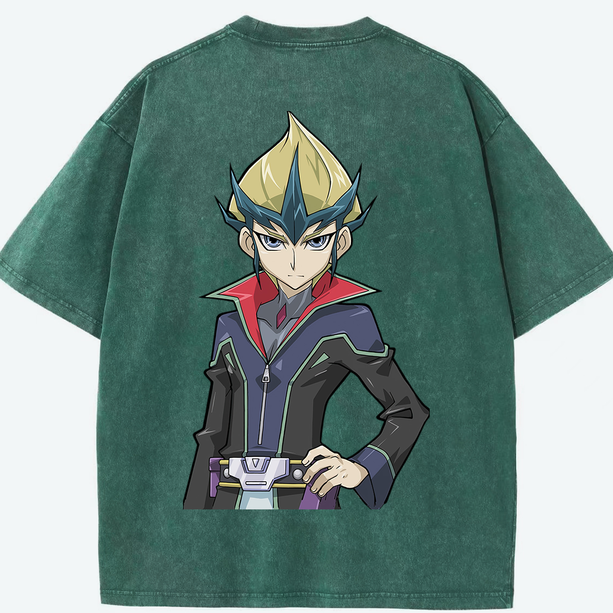 （画像用） 遊☆戯☆王 Yu-Gi-Oh! 綿100% ヴィンテージ風 半袖Tシャツ（背面プリント）